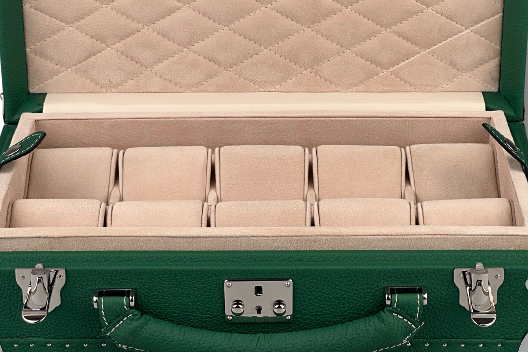 BLCK togo leather texture detail watch case