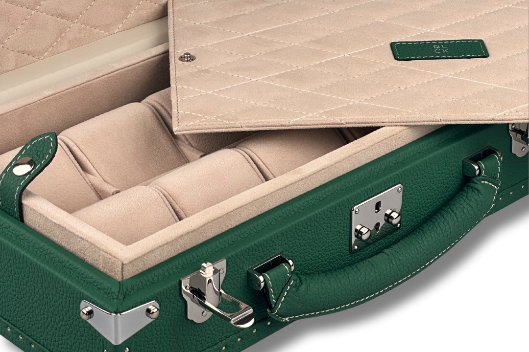 BLCK togo leather texture detail watch case