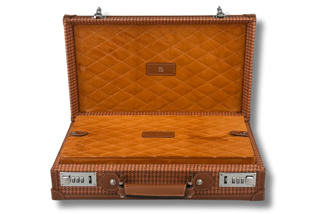 BLCK collector watch case goatskin interior compartments