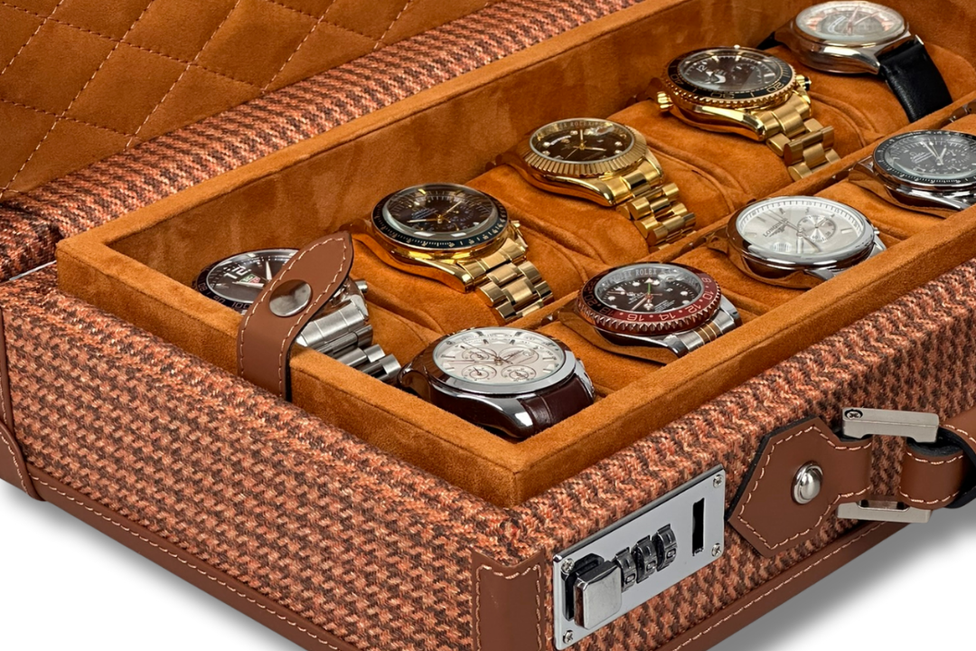 BLCK tan houndstooth fabric collector edition detail