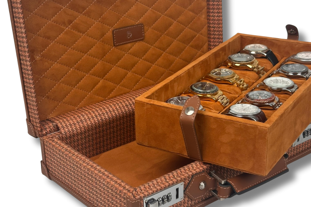 BLCK tan houndstooth fabric collector edition detail