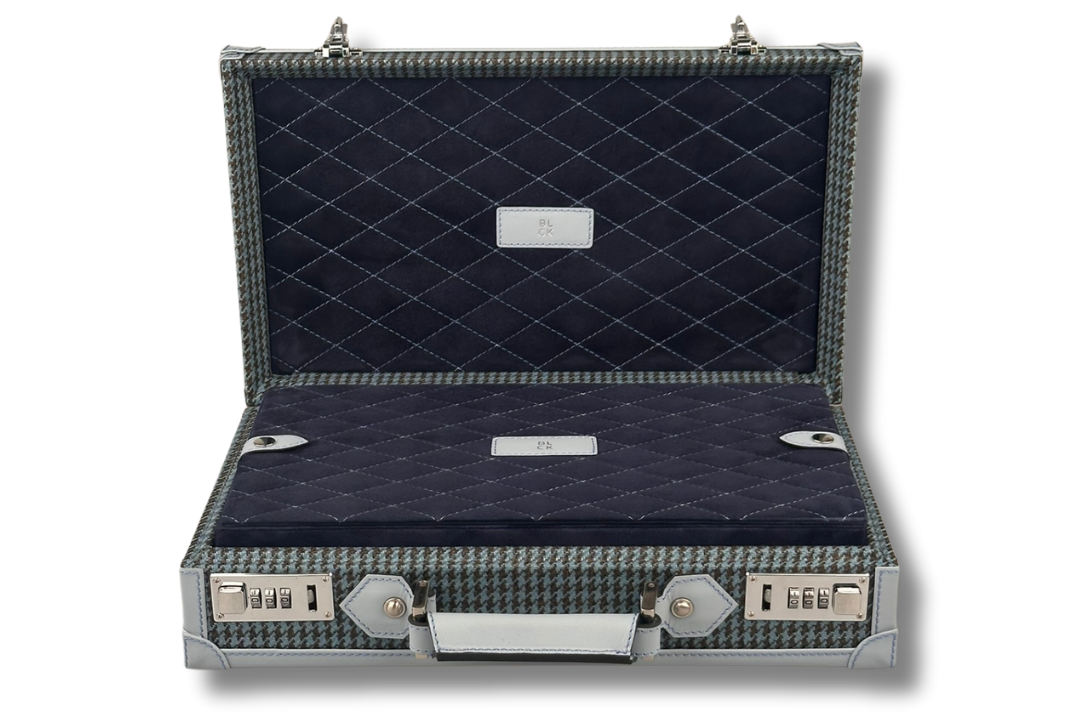 BLCK collector watch case goatskin interior compartments