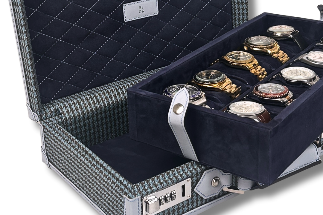 BLCK blue houndstooth fabric collector edition detail
