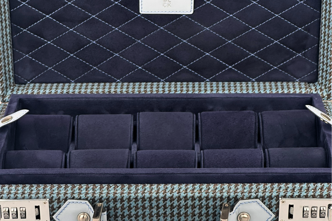 BLCK blue houndstooth fabric collector edition detail