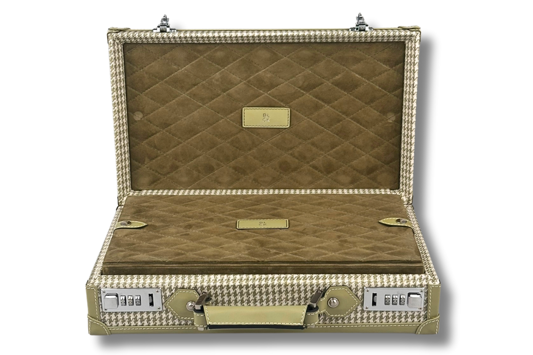 BLCK olive houndstooth fabric collector edition detail