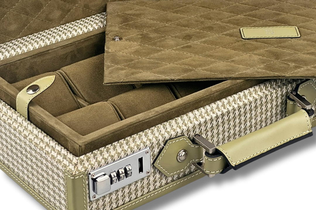 BLCK olive houndstooth fabric collector edition detail