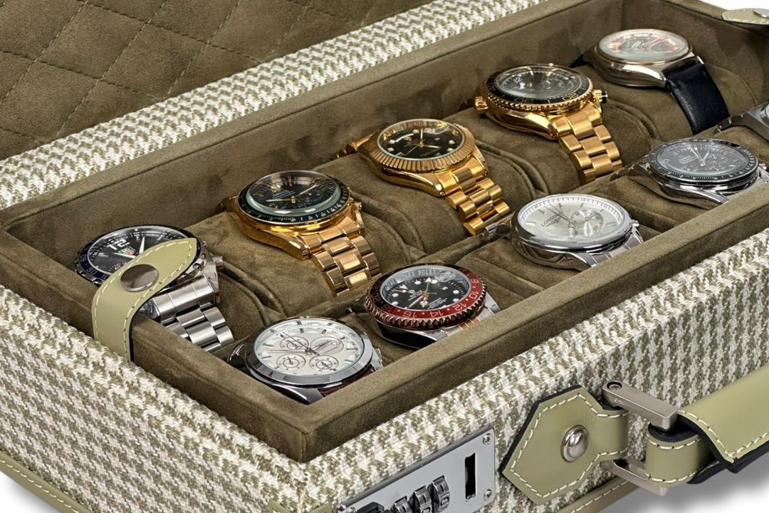 BLCK olive houndstooth fabric collector edition detail