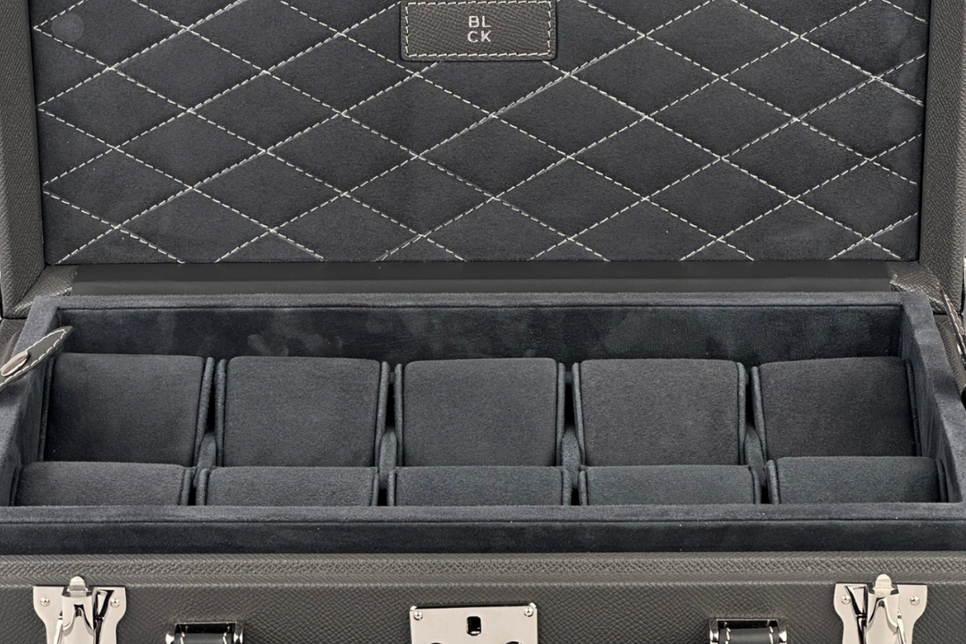 BLCK anthracite leather texture detail