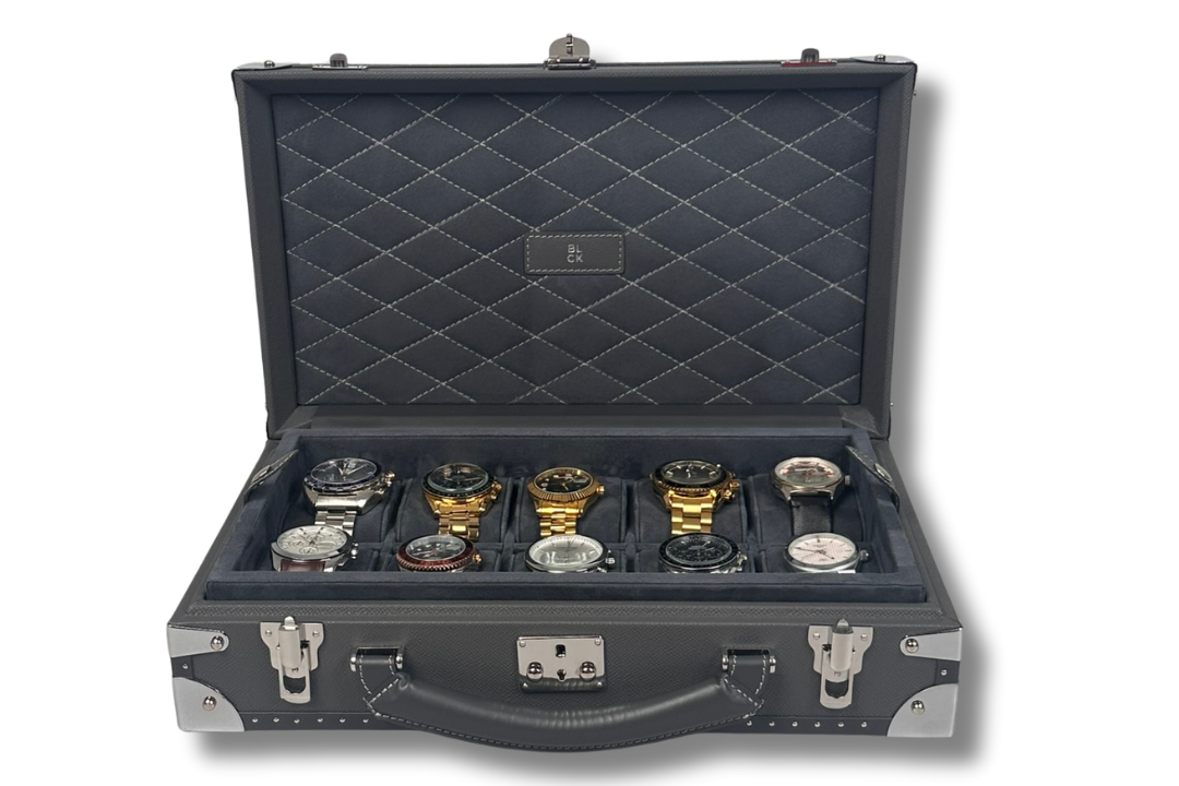 BLCK luxury watch case with watches inside