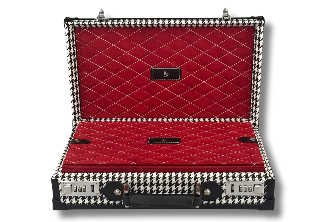 BLCK black houndstooth fabric collector edition detail