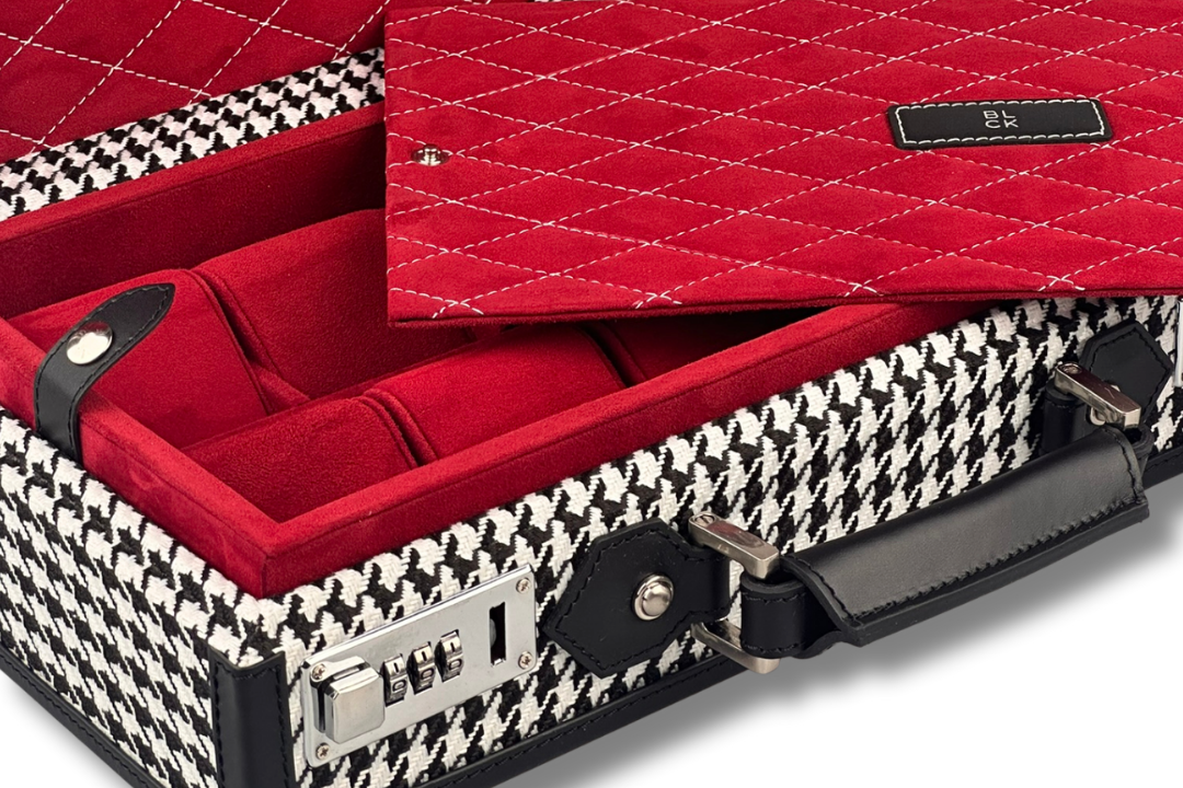 BLCK black houndstooth fabric collector edition detail