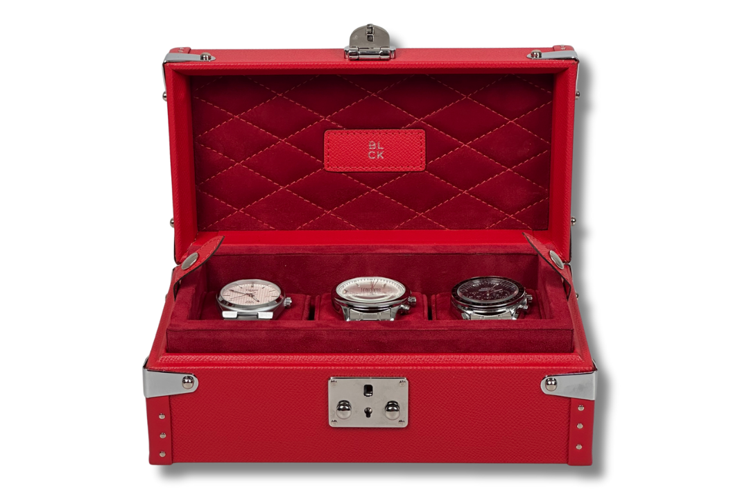 BLCK luxury watch case with watches inside