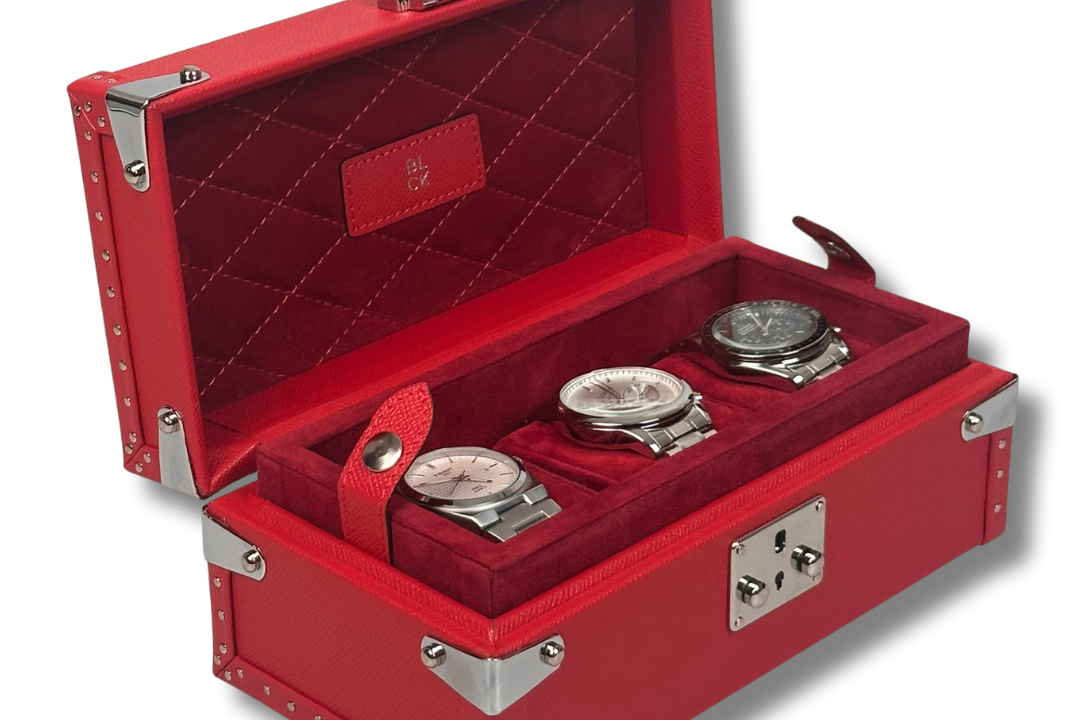 BLCK luxury watch case with watches inside