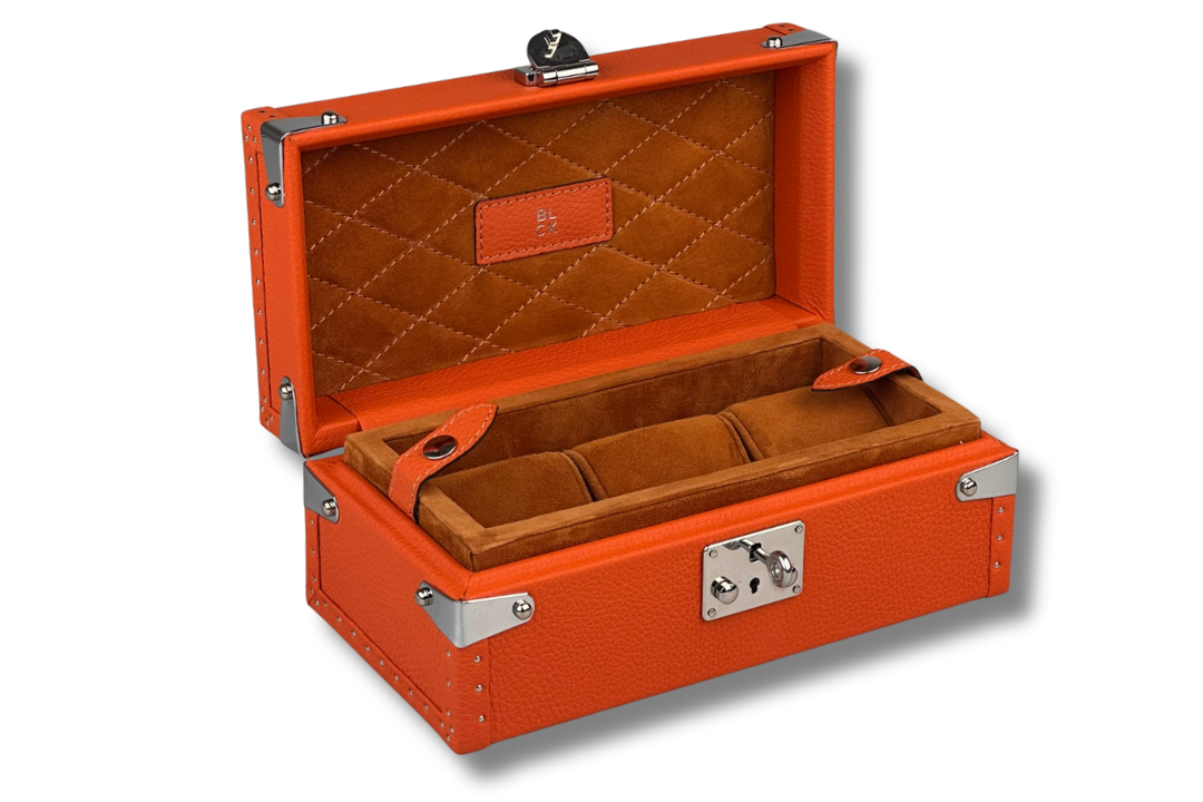 BLCK togo leather texture detail watch case