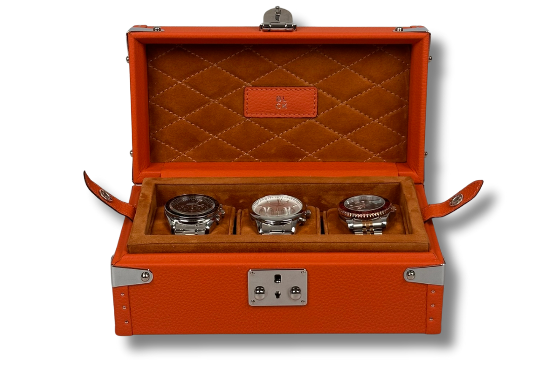 BLCK luxury watch case with watches inside