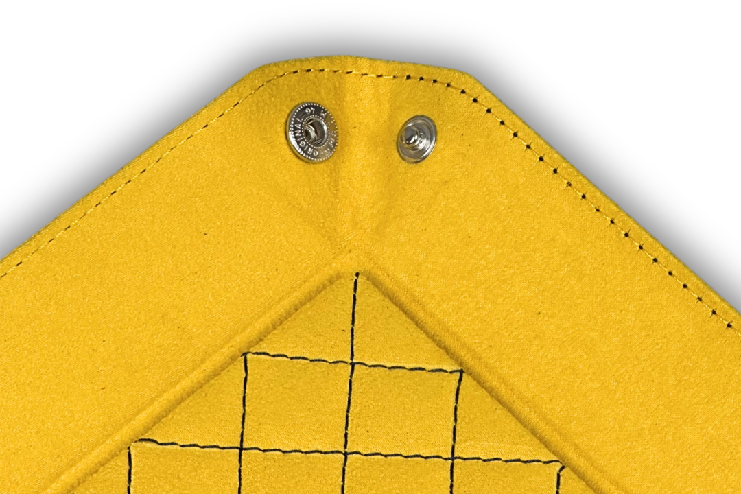 BLCK leather valet tray snap corner detail