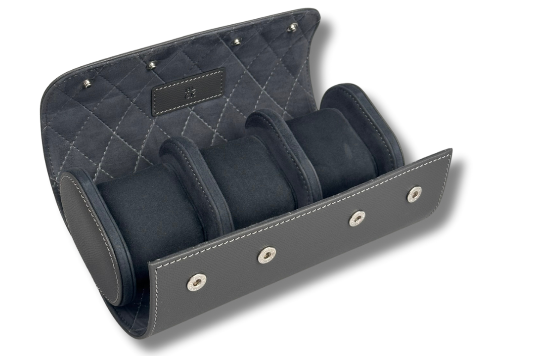 BLCK saffiano leather texture detail anthracite