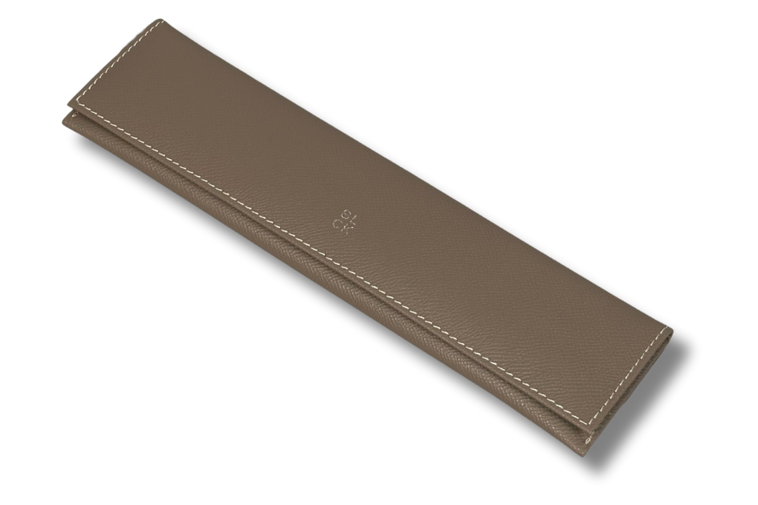 BLCK Saffiano Leather Watch Pouch – Taupe