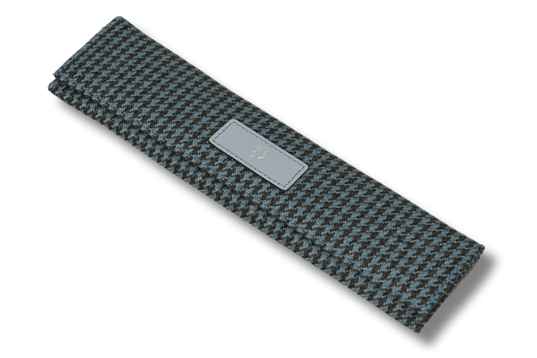 BLCK Houndstooth Watch Pouch – Blue