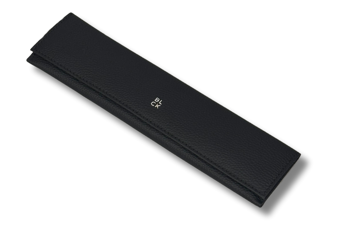BLCK Togo Leather Watch Pouch – Black
