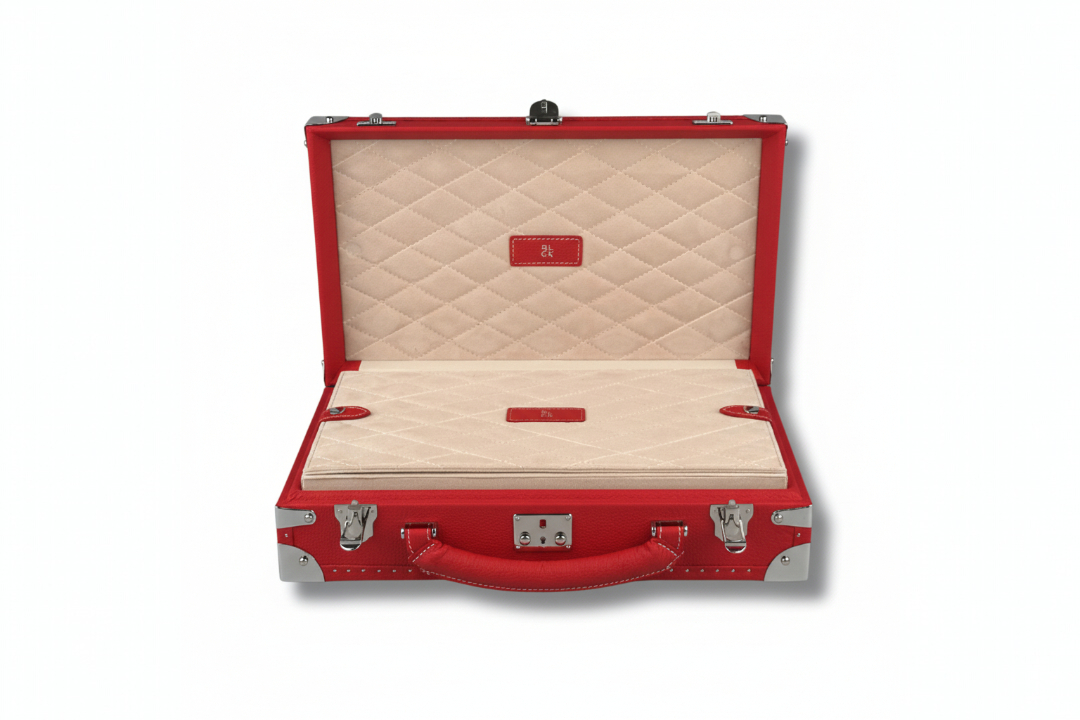 BLCK togo watch case suede interior compartments